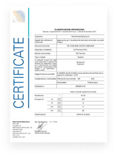 Product certificate